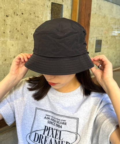 男女同款 繫帶尼龍漁夫帽