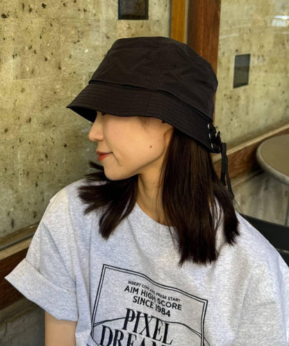 男女同款 繫帶尼龍漁夫帽