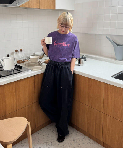 UNISEX SAPPFIRE 閃亮水鑽 T恤（線上限定）