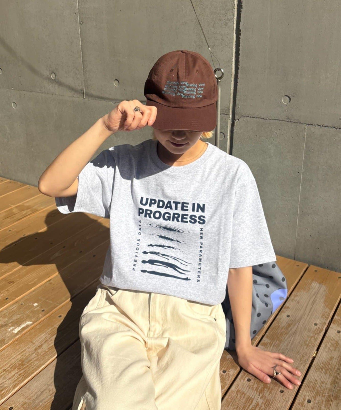 UNISEX 文字LOGO棒球帽