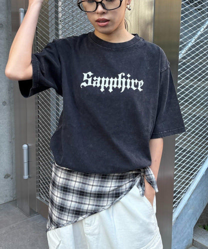 UNISEX SAPPFIRE 閃亮水鑽 T恤（線上限定）
