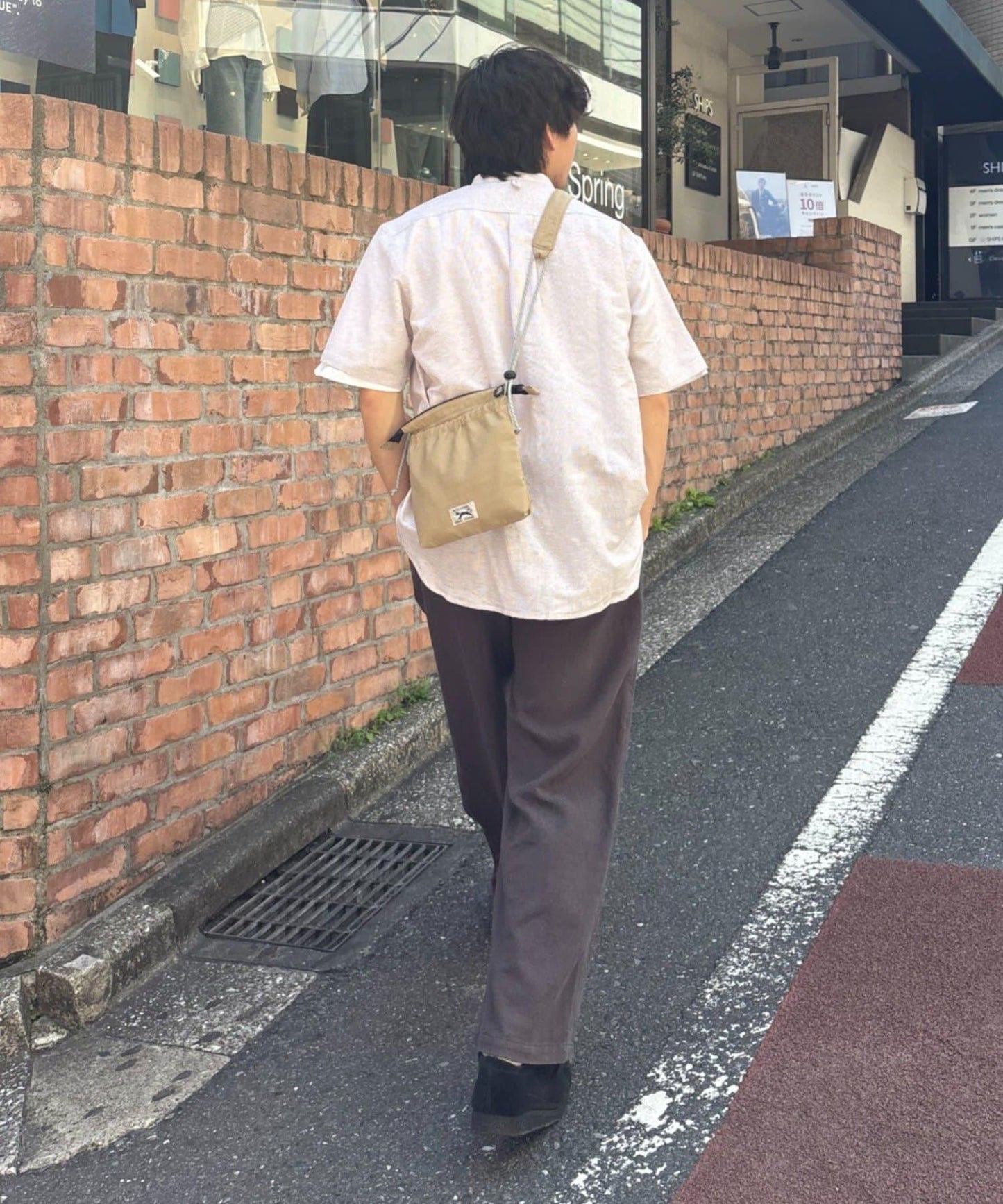UNISEX FOX專屬款 方形尼龍斜挎包