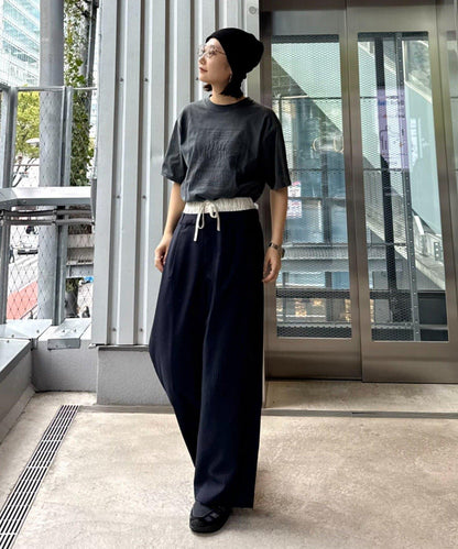 UNISEX 大碼可選 全刺繡方形Logo T恤