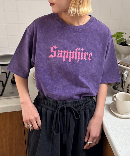 UNISEX SAPPFIRE 閃亮水鑽 T恤（線上限定）