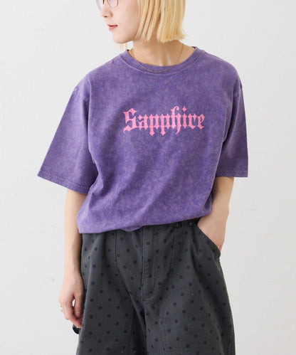 UNISEX SAPPFIRE 閃亮水鑽 T恤（線上限定）