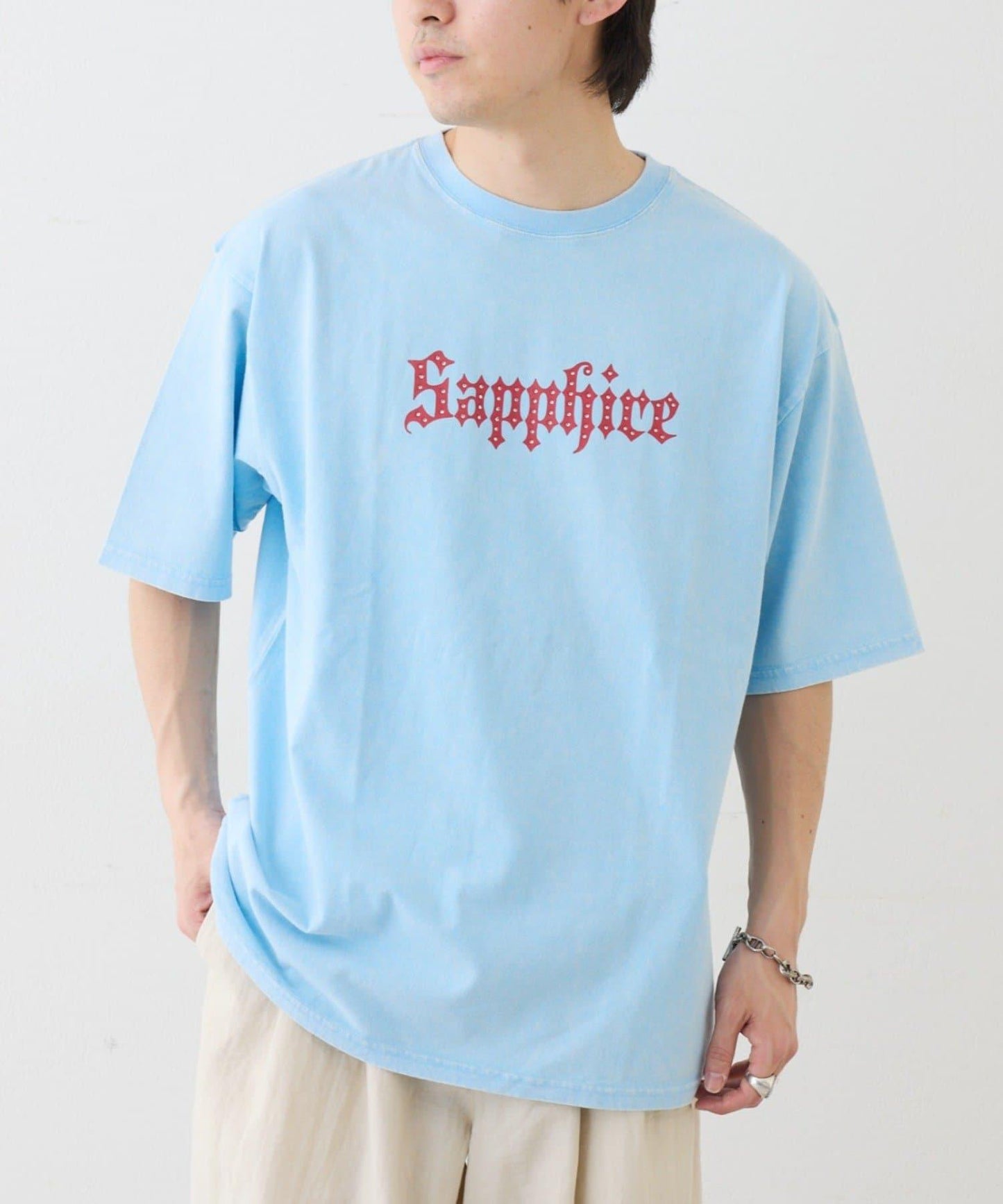 UNISEX SAPPFIRE 閃亮水鑽 T恤（線上限定）