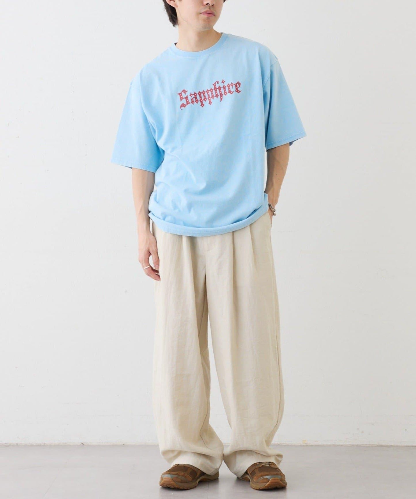UNISEX SAPPFIRE 閃亮水鑽 T恤（線上限定）