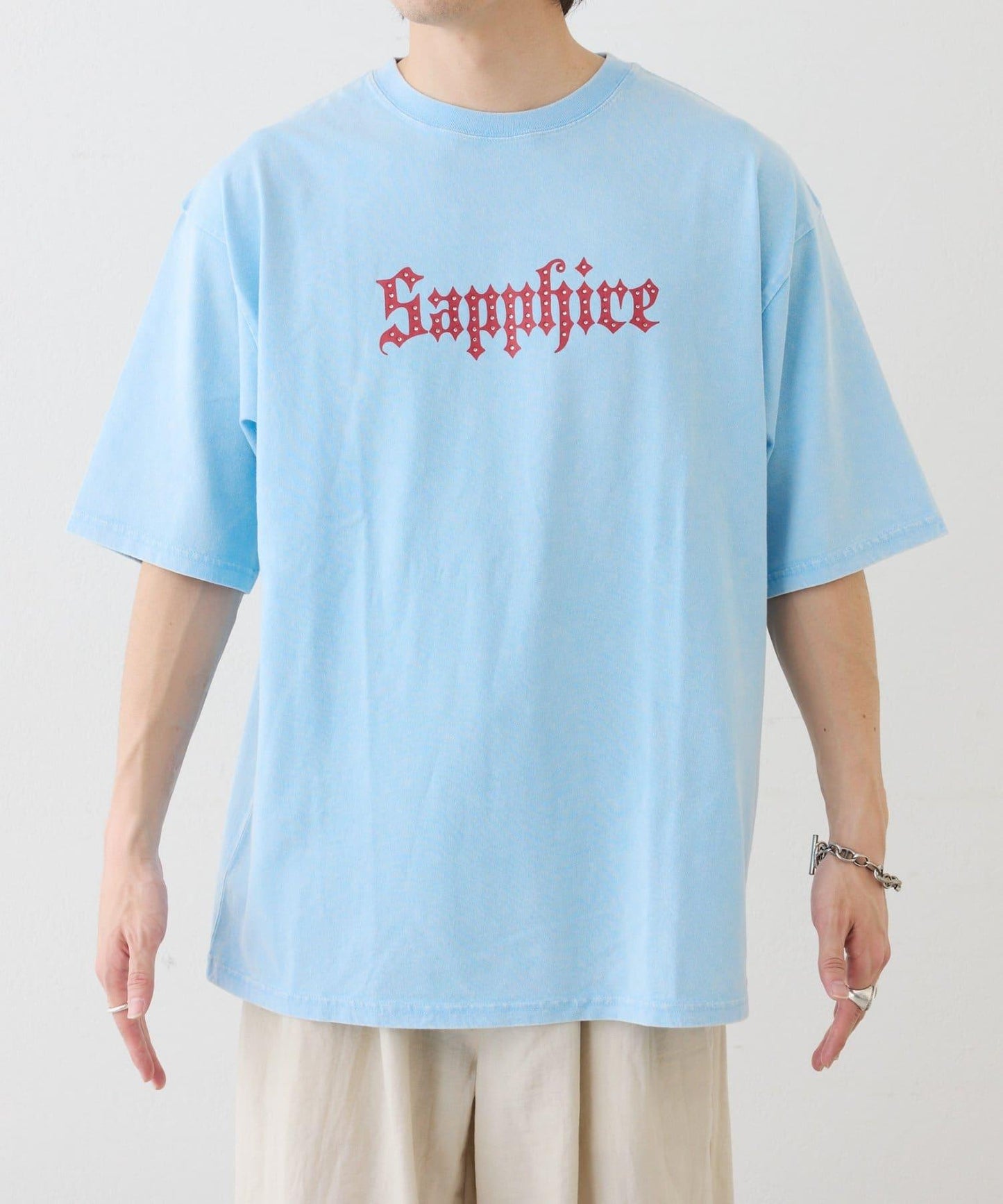 UNISEX SAPPFIRE 閃亮水鑽 T恤（線上限定）