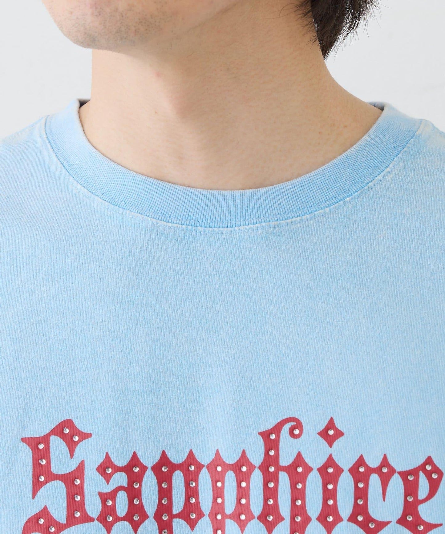 UNISEX SAPPFIRE 閃亮水鑽 T恤（線上限定）