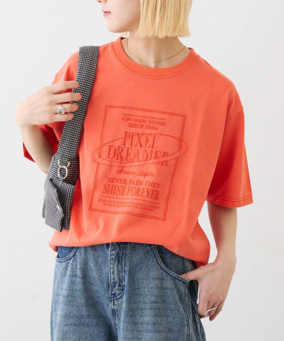 UNISEX 大碼可選 全刺繡方形Logo T恤