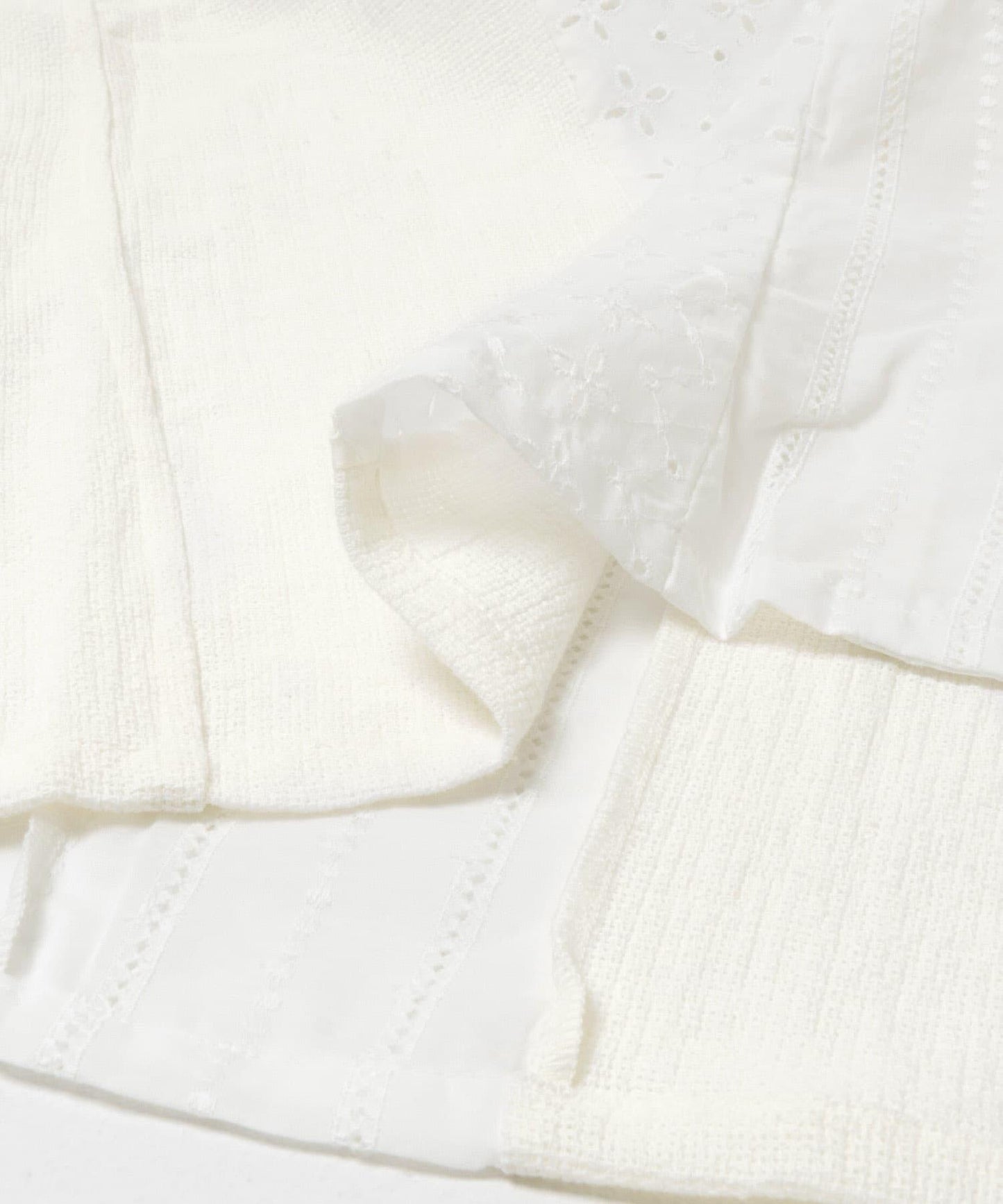 NOMARHYTHM TEXTILE LACE PATCHWORK 襯衫