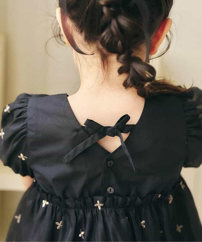 珍珠亮片刺繡連衣裙