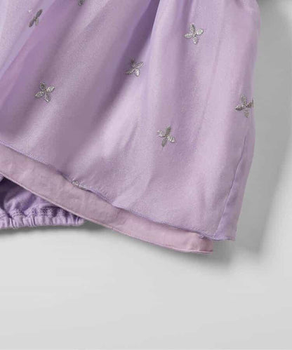 花卉亮片刺繡連體衣 アプレレクールマシェリ