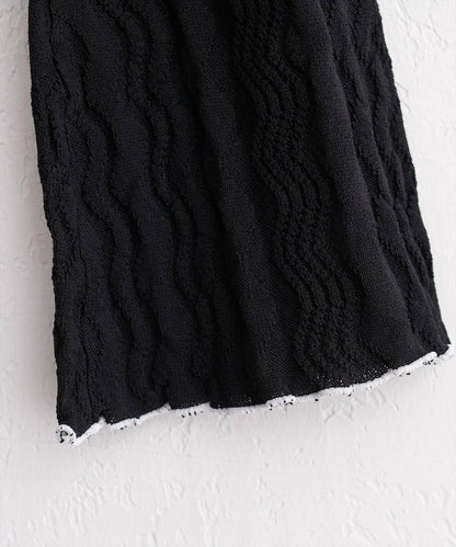 natural couture 小高領荷葉邊針織上衣