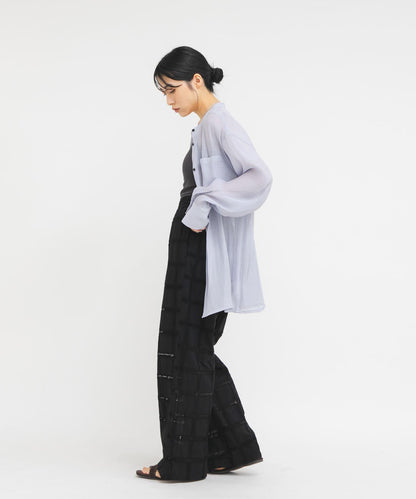 亮澤透紗襯衫
