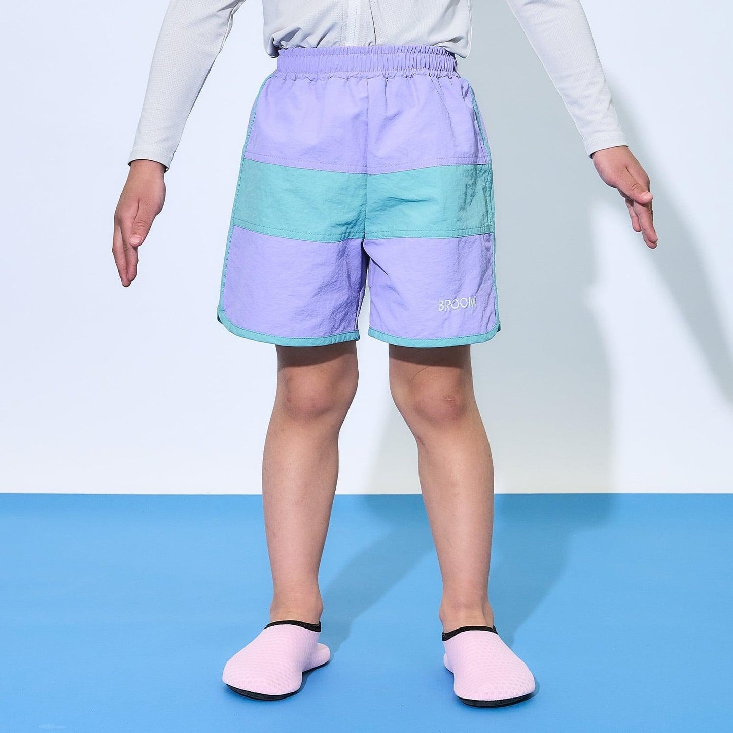 SWIM 拼色衝浪短褲