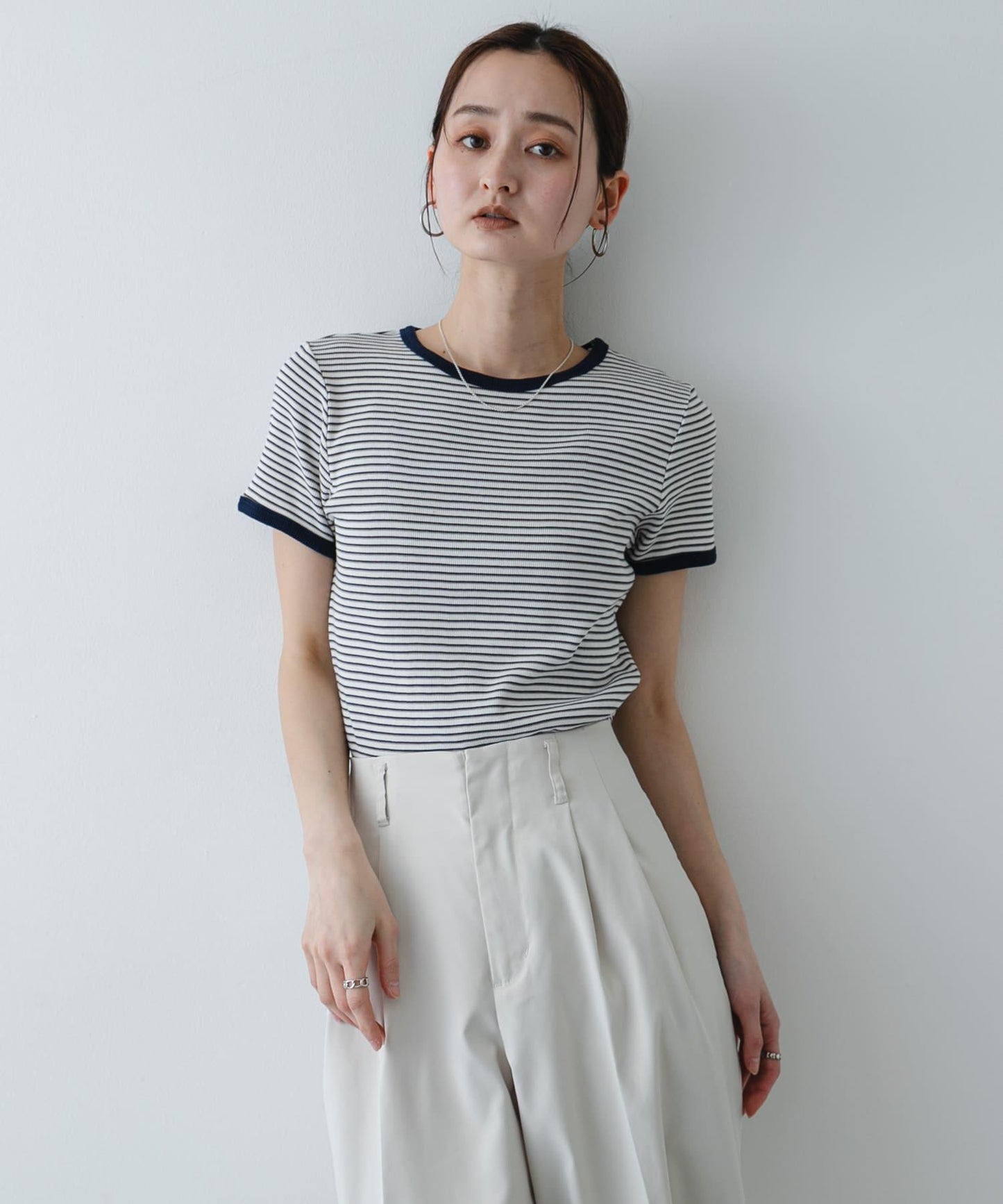 條紋 Healthknit×SENSE OF PLACE T恤