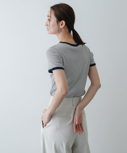 條紋 Healthknit×SENSE OF PLACE T恤
