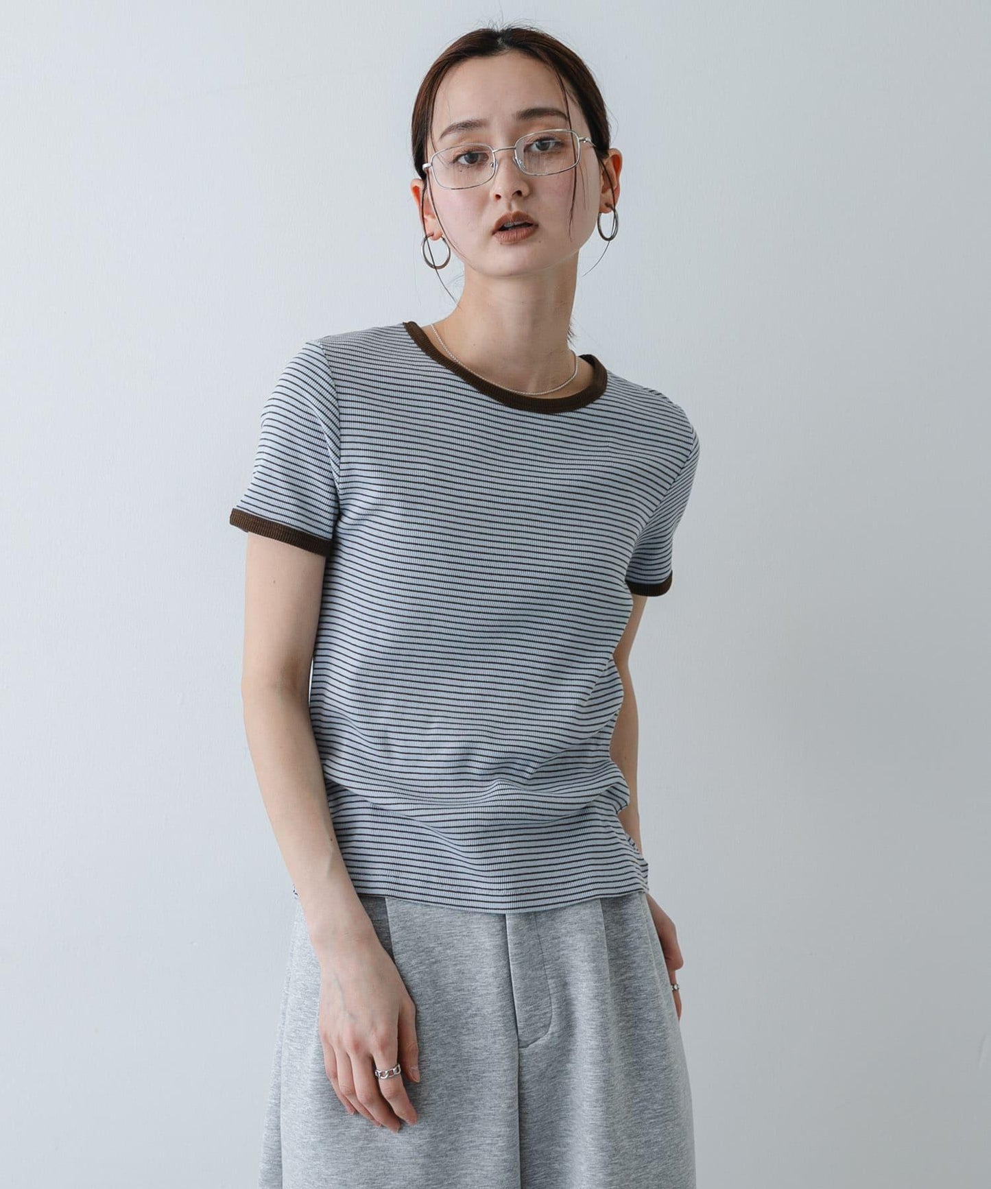 條紋 Healthknit×SENSE OF PLACE T恤
