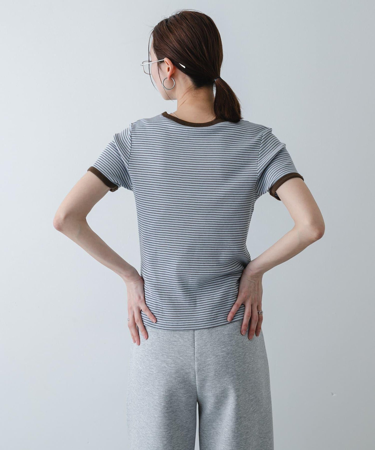 條紋 Healthknit×SENSE OF PLACE T恤