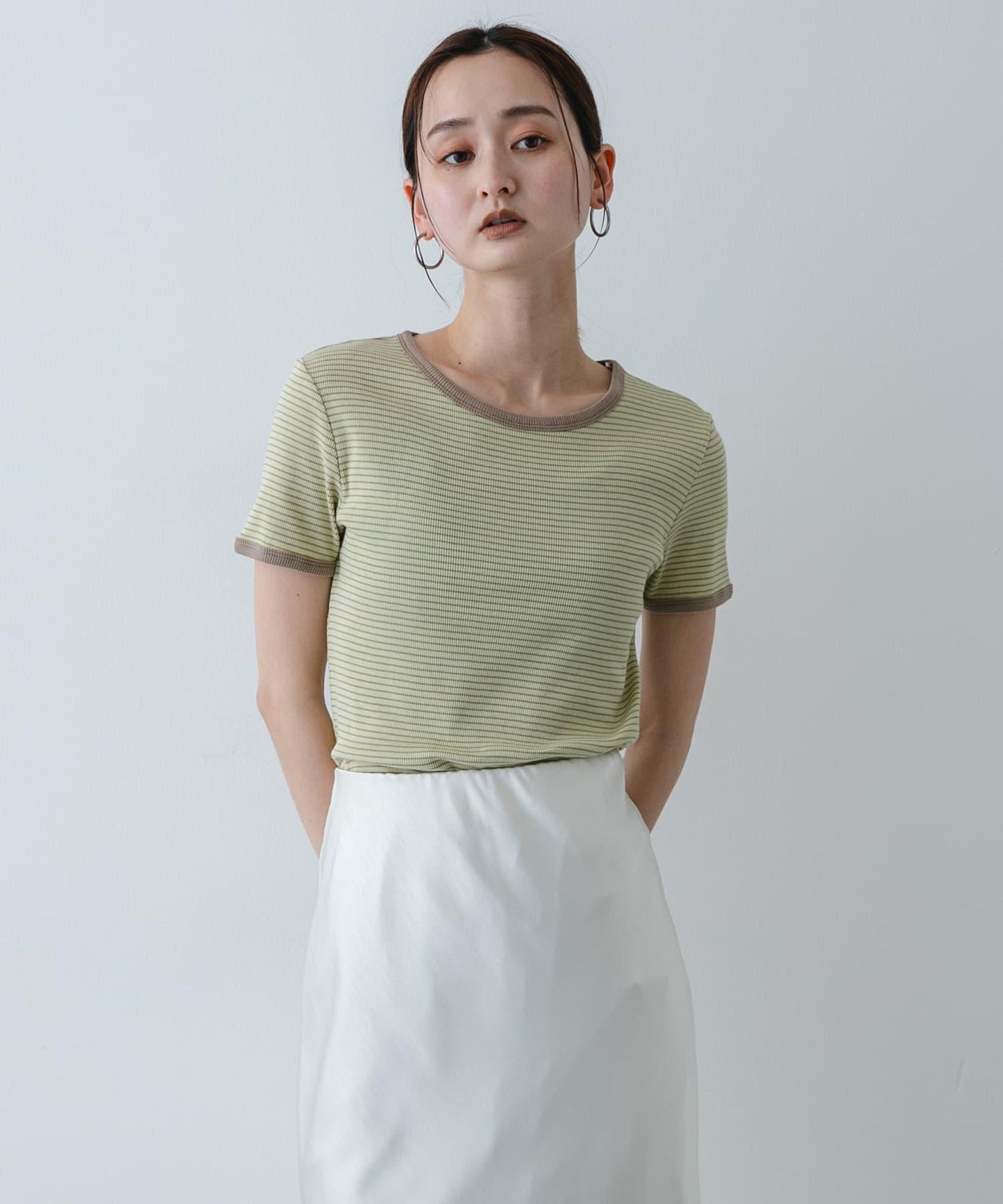條紋 Healthknit×SENSE OF PLACE T恤