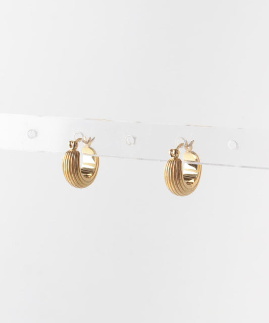 OCUCCI jewelry HOOP STRIPE 耳環 S-GP款