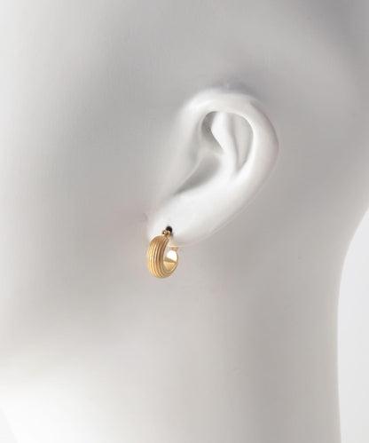 OCUCCI jewelry HOOP STRIPE 耳環 S-GP款
