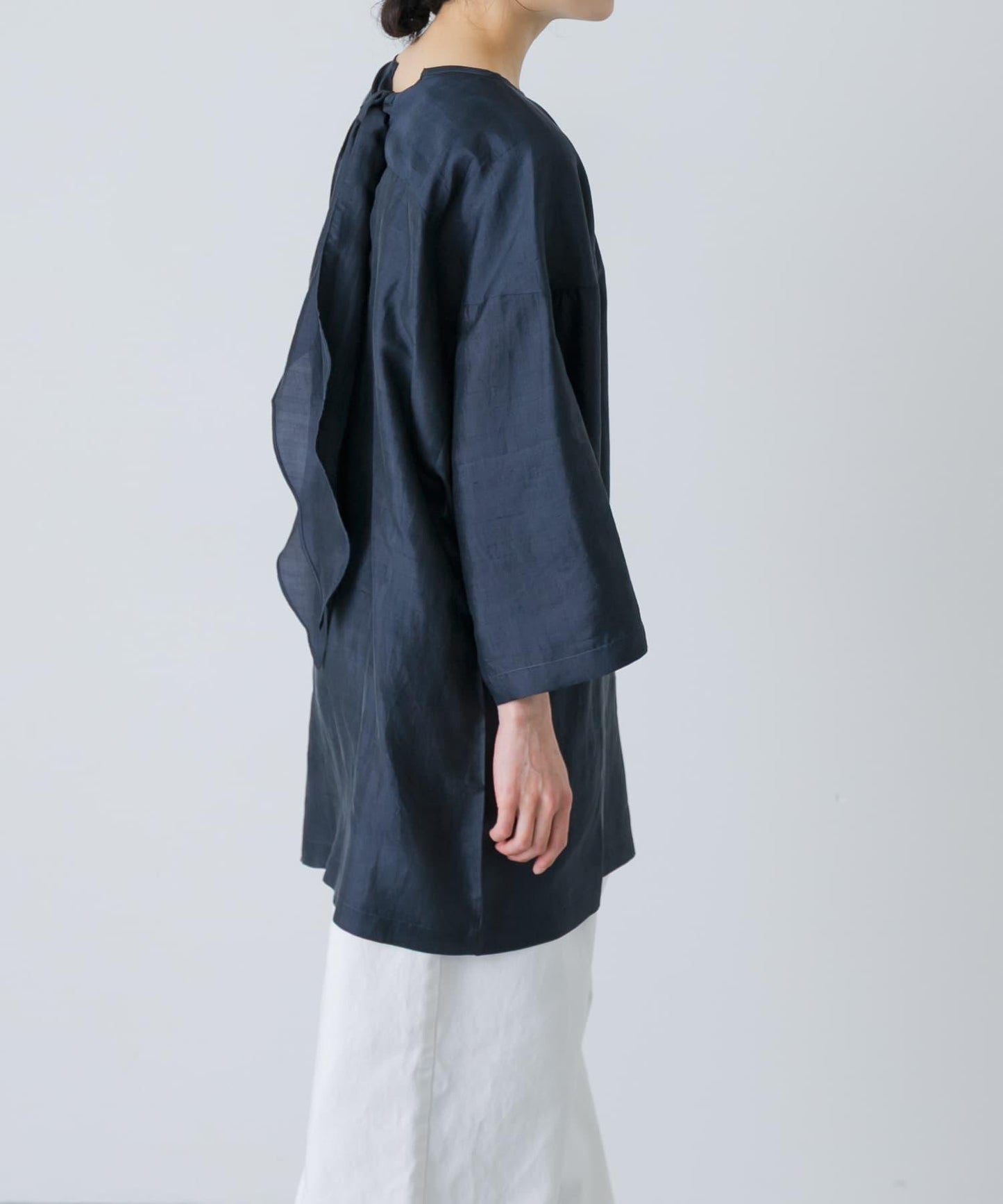 BUNON RIBBON BIG BLOUSE 襯衫