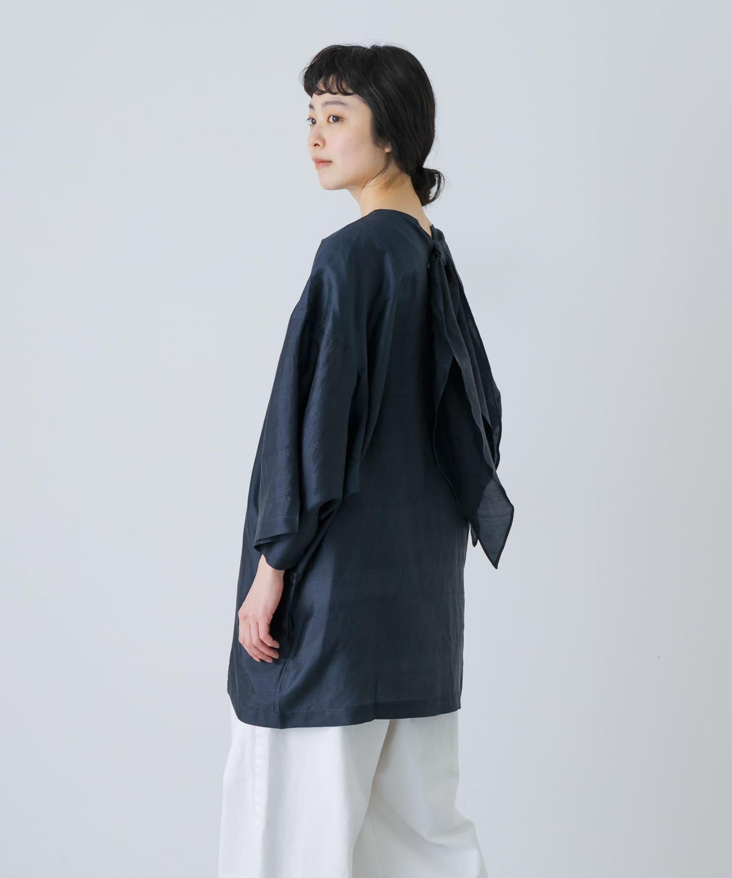 BUNON RIBBON BIG BLOUSE 襯衫