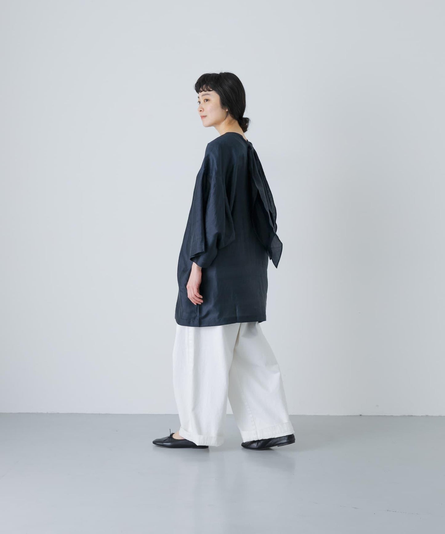 BUNON RIBBON BIG BLOUSE 襯衫