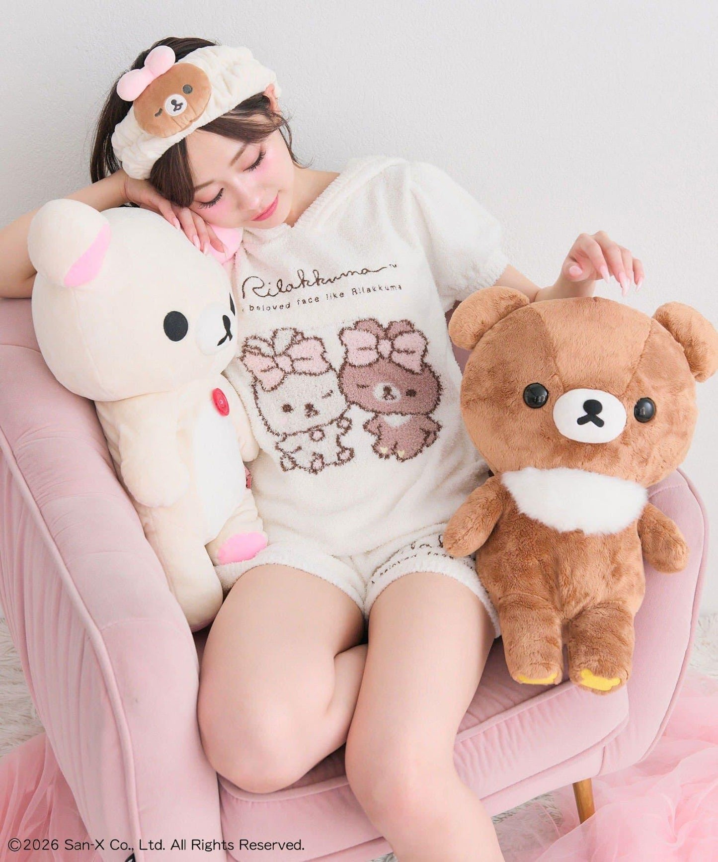 Rilakkuma（輕鬆小熊） 髮帶 makeup款
