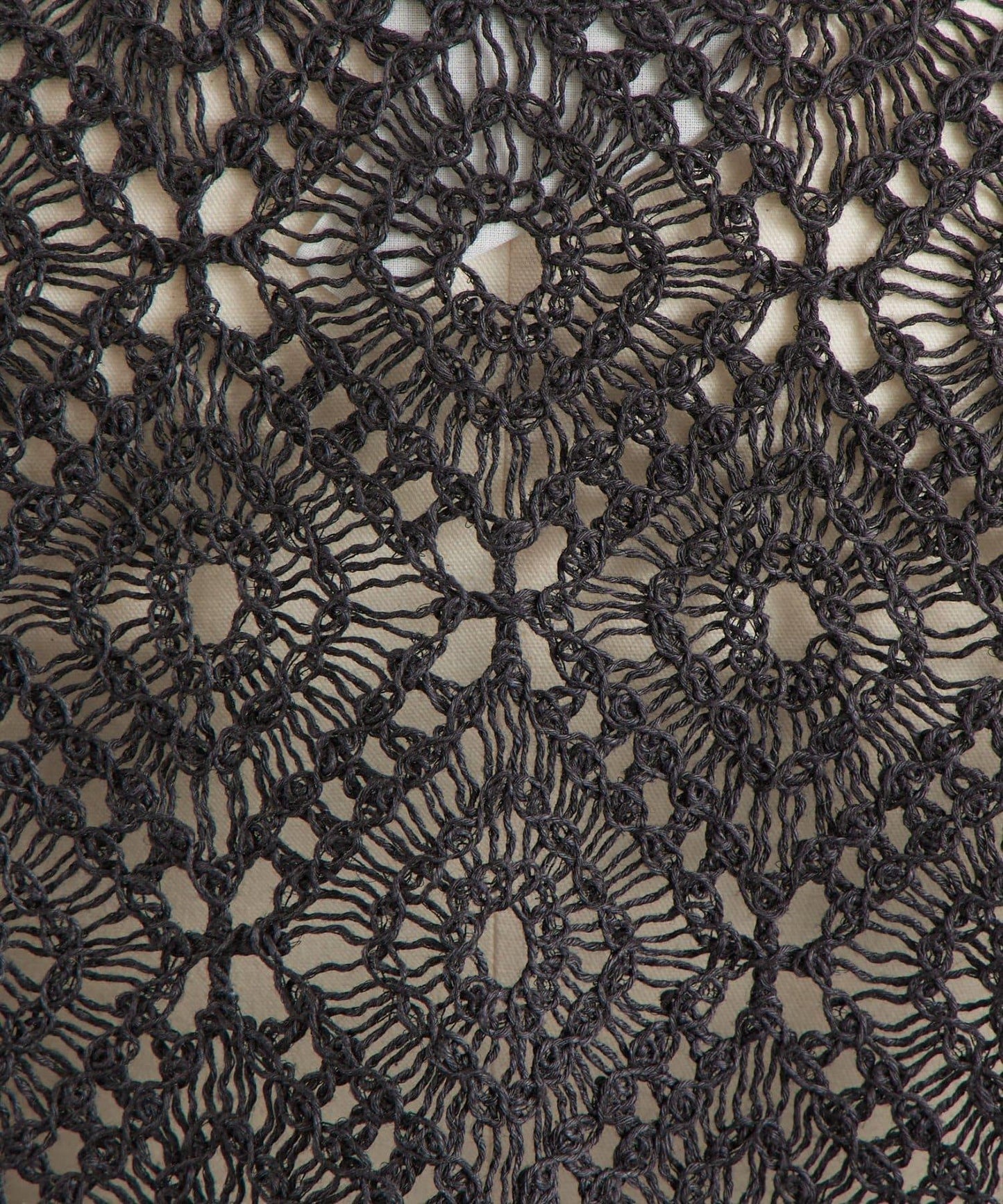 亞麻刺繡蕾絲針織上衣
