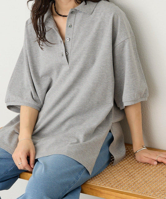 A・MONN BIG寬鬆POLO衫