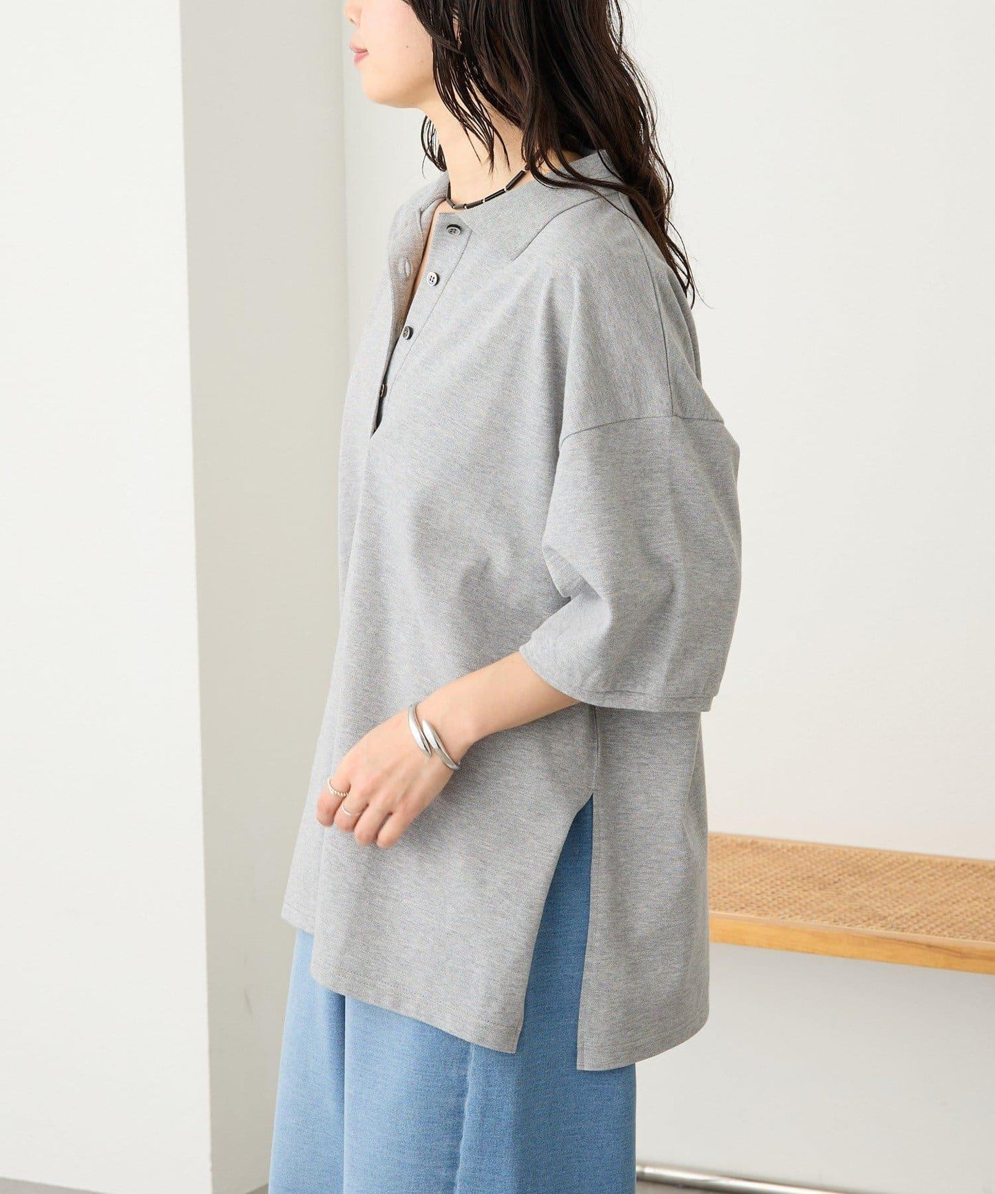 A・MONN BIG寬鬆POLO衫