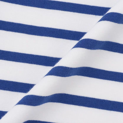 水獺刺繡條紋短袖T恤