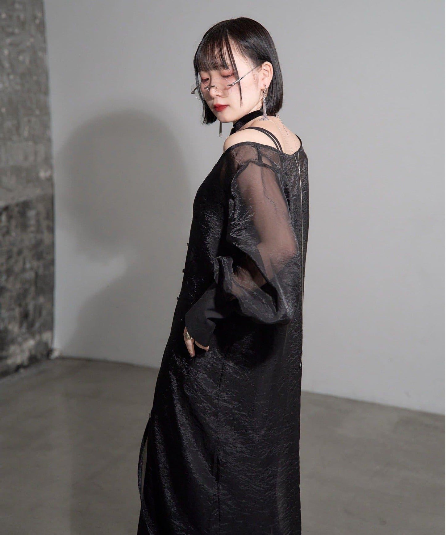 Mavie..7 2SET 吊帶連衣裙+薄紗連衣裙套裝