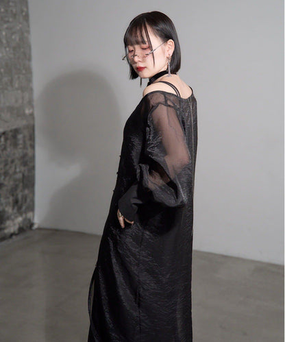 Mavie..7 2SET 吊帶連衣裙+薄紗連衣裙套裝