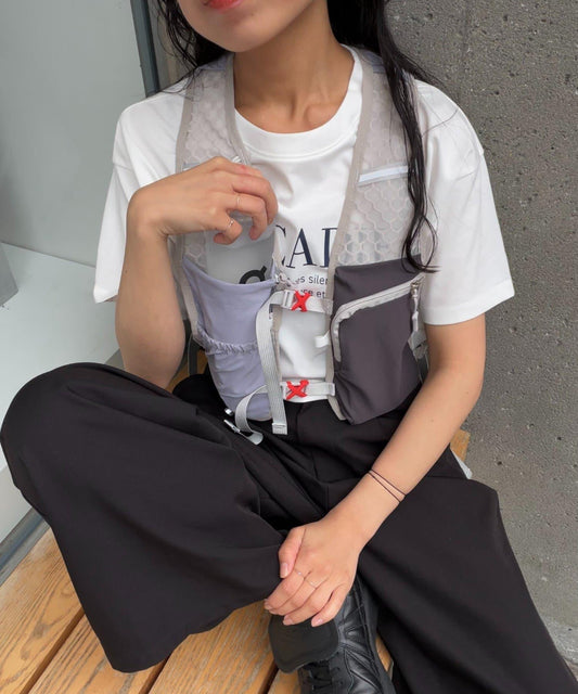 防潑水口袋設計跑步背心