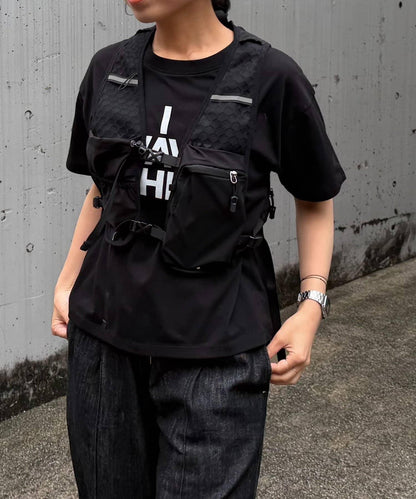 防潑水口袋設計跑步背心