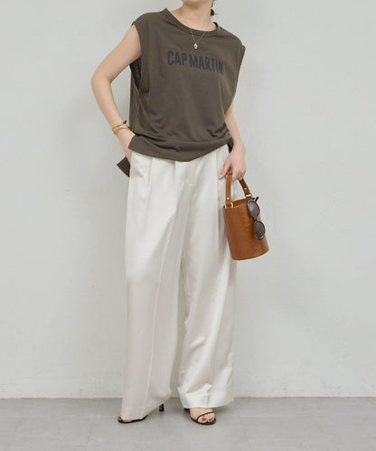 法式透紗字母 logo T恤