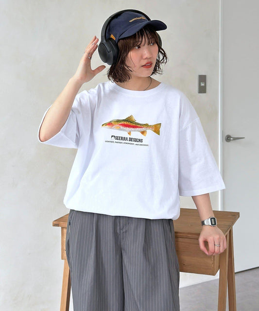 SIERRA DESIGNS 魚圖案 T恤
