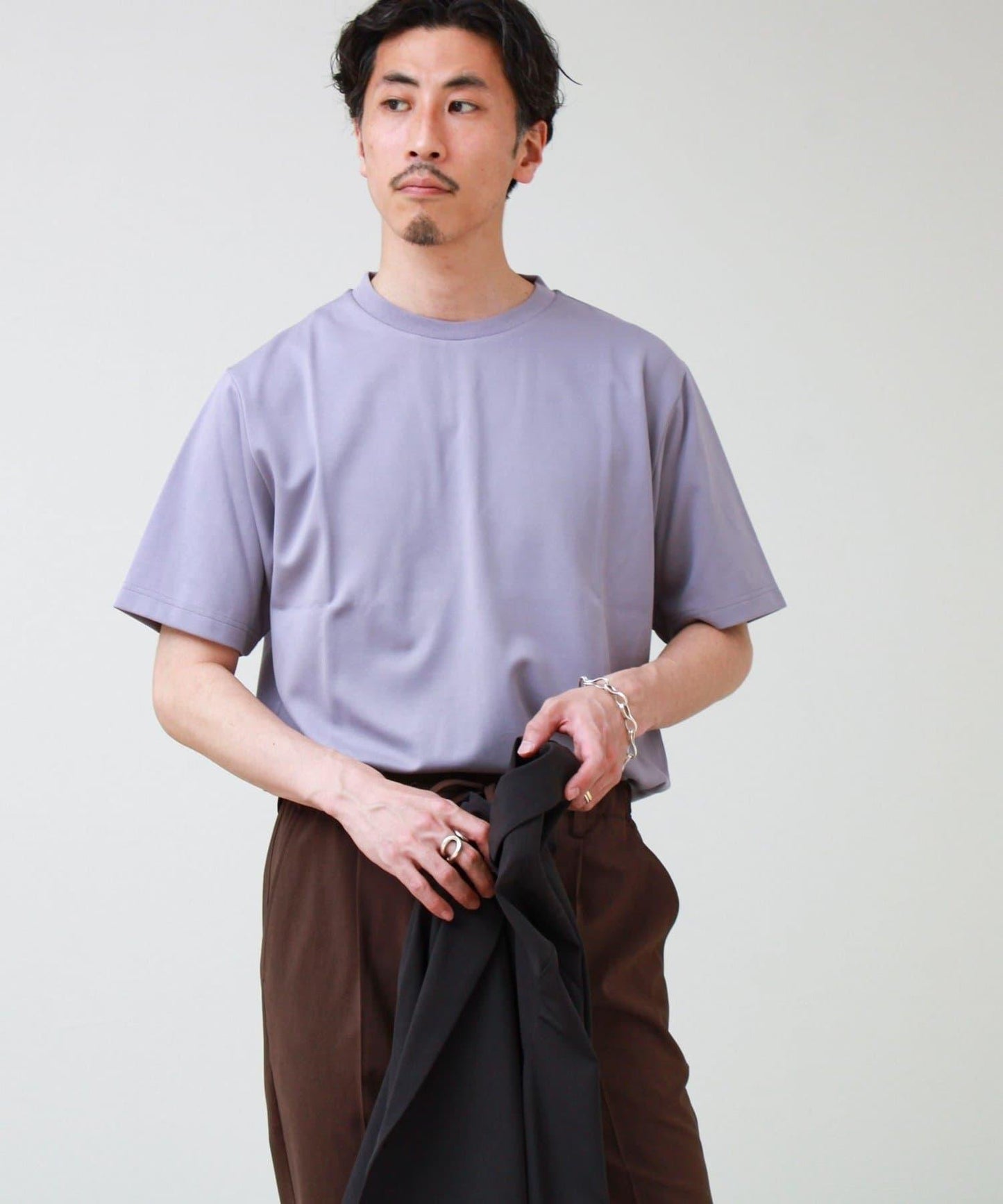 抗菌防臭 商務休閒適用 羅馬布面料 夾克風T恤