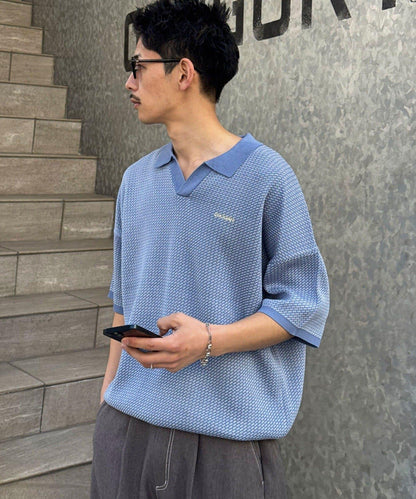 Ciaopanic 鳥眼夏季針織Polo衫
