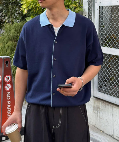 Ciaopanic 假兩件針織Polo衫