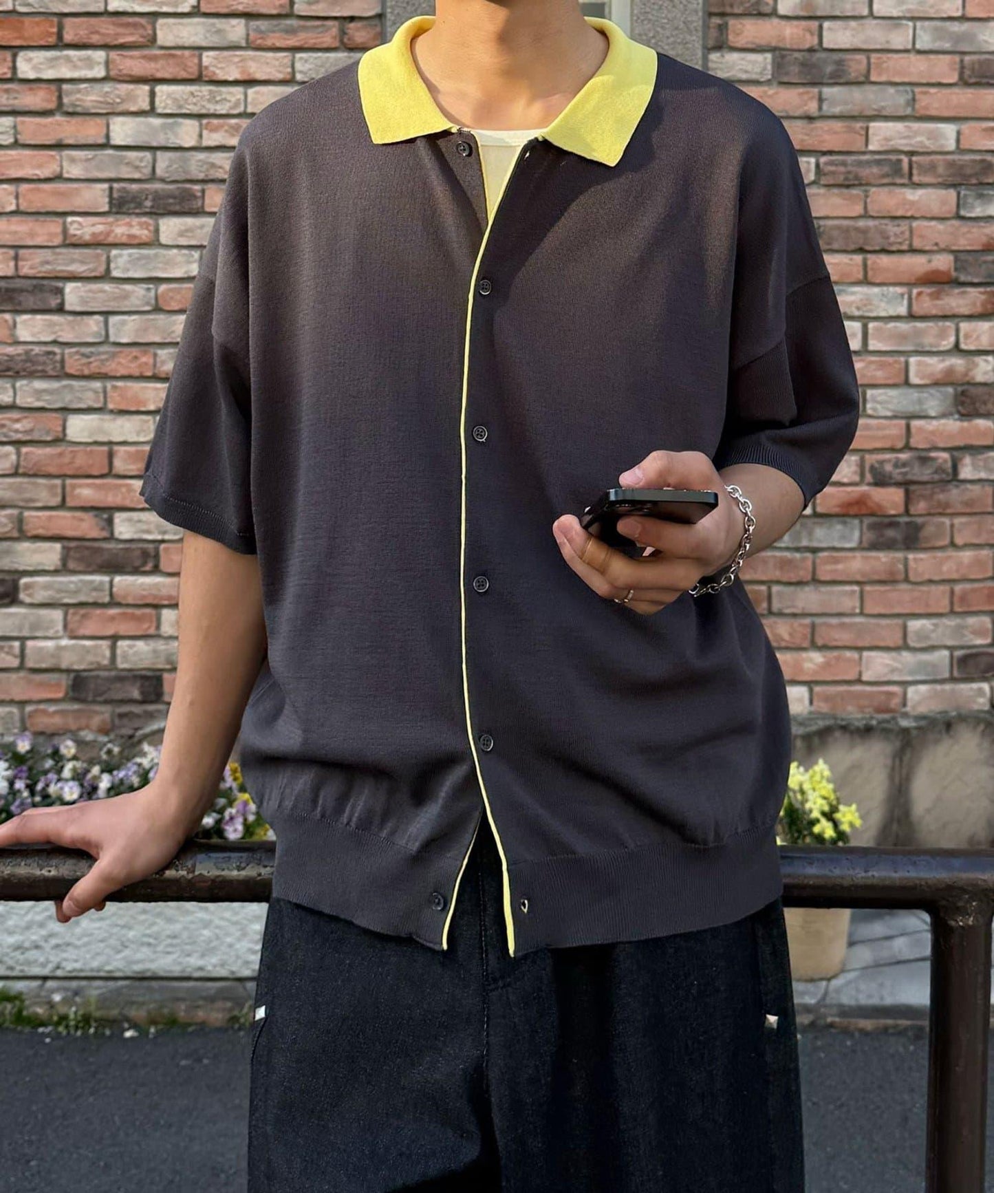 Ciaopanic 假兩件針織Polo衫