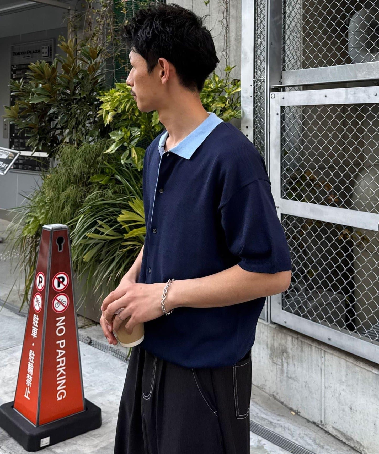 Ciaopanic 假兩件針織Polo衫