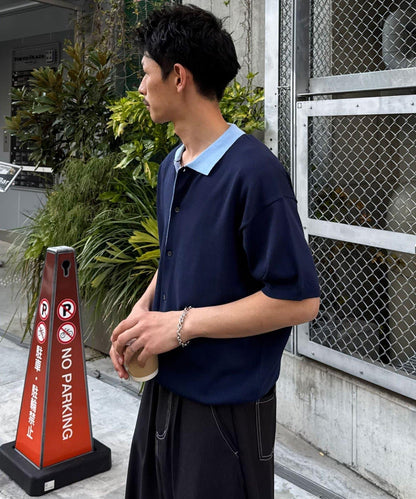Ciaopanic 假兩件針織Polo衫