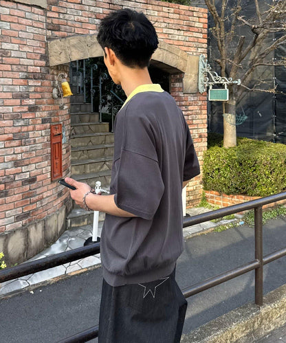Ciaopanic 假兩件針織Polo衫
