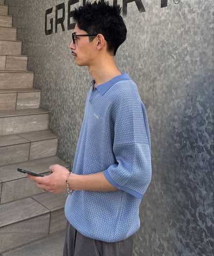 Ciaopanic 鳥眼夏季針織Polo衫