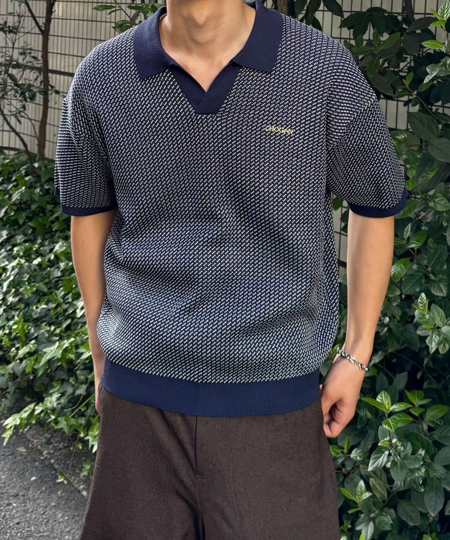 Ciaopanic 鳥眼夏季針織Polo衫